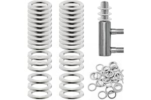 ENUTROF Podkładki ze stali nierdzewnej płaskie 10 mm x 15 mm x 0,5 mm podkładki do zawiasów drzwi asortyment