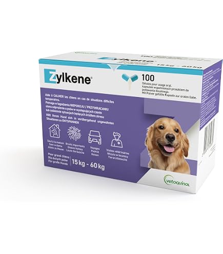 ADAPTIL Calm Beruhigendes Halsband fr Hunde, Gre M/L, mittelgroe und  groe Hunde, beruhigende Pheromone, Stressabbau fr hyperaktive, ngstliche  Hunde, Entspannung fr Hunde, Reisen und stressige : Amazon.de: Haustier