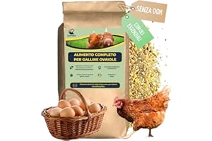 ANI'NAT NATURE ANIMALE Mangime per galline ovaiole senza OGM – Con oli essenziali – Miscela grossolanamente macinata – Nutrizione completa per deposizione e vitalità delle galline (5000g, Mangime galline ovaiole)