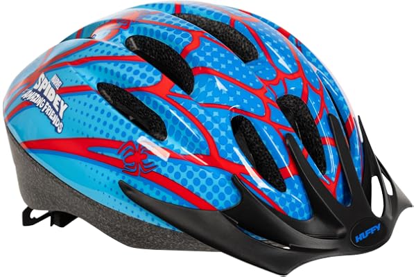 Disney & Marvel officiellt sortiment cykelhjälmar för barn | Justerbar säkerhetshjälm för åldrarna 3–12 (50–54 cm) | Fryst, söm, Mimmi Mus, Spidey – cykling, skoter och skridskoanvändning