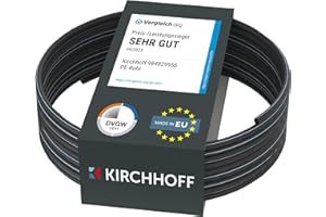 Kirchhoff Water Pipe for Garden Watering 32 mm x 50 m | PE Pipe for Sprinkler System | Installation Pipe HDPE | DVGW | Drinking Water Pipe | Made in EU