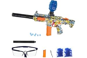 FunBlasters – Gel Blaster Gun ARP9 – Pistolet à Bille Eau Electrique Automatique – 20000 Balles et Lunettes – Watersoft Puissant Fusil Arme Mitraillette - Adulte Gelfire Water Gun