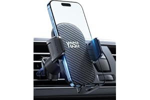 YOSH Uchwyt samochodowy na telefon wentylacyjny, ulepszony metalowy uchwyt na telefon z podwójnym zamkiem, uchwyt na odpowietrznik do iPhone'a 16 15 14 13 12 11 Pro Max Plus Samsung S24 S23 S22 S21