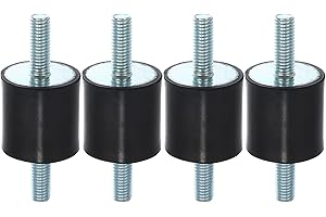 X AUTOHAUX 4pcs M8 Anti Vibration Rubber Isolator Mount 30x30mm for Car Engines