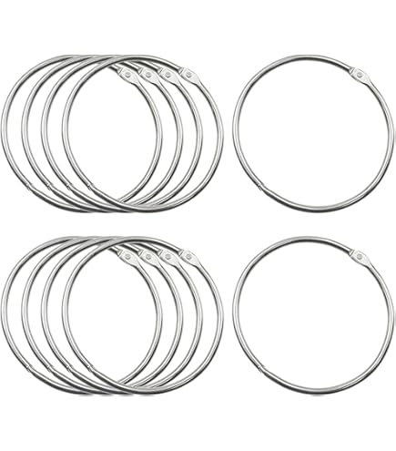 LXUEJIE 4 stuks warenringen, sleutelring, 150 mm, groot, met snelsluiting, veelzijdige metalen ring om op te hangen, sleutelring voor het ophangen van sleutels, handdoeken, stropdassen