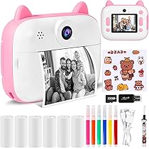 TIATUA kindercamera met printer, 3.0 HD-scherm 48MP Directcamera voor Kinderen met 32GB-kaart & 3 Fotopapier, 1080P HD Digitale Camera voor Peuters, Leuk Cadeau voor Jongens/Meisjes 3-12 Jaar TIATUA kindercamera met printer, 3.0 HD-scherm 48MP Directcamera voor Kinderen met 32GB-kaart & 3 Fotopapier, 1080P HD Digitale Camera voor Peuters, Leuk Cadeau voor Jongens/Meisjes 3-12 Jaar