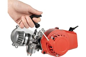 Cykelmotor bensin, 49 ccm, 2-taktsmotor, en cylinder, cykelmotorsats, 3 hk, bensinmotor, 1,9 kw/7 000 rpm, fickcykelmotor för