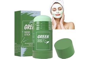 ALELYER Green Mask Stick, Mascarilla de Limpieza Profunda,Mascarilla de Arcilla De Limpieza Profunda Poros y Espinillas, Mascarilla Limpiadora Facial,Mascarilla en Barra Sólida,Ajuste del Equilibrio de Grasa