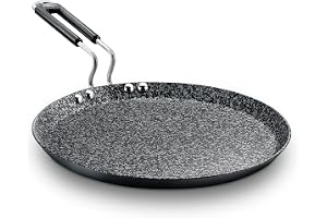 Prestige Durastone Hard Anodised Non-Stick Omni tawa(29 cm) 6 Layers Extra Durable Stone Coating Stainless Steel Cool Touch Handles Induction & Gas Compatible 2 Years Warranty
