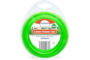 VONRUSS-UK 15M Garden Strimmer Trimmer Line Cord 1.2mm 1.6mm 2mm Nylon Wire Garden Grass (2.0mm x 15m)