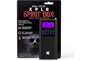 Sam and Colby XPLR Spirit Box | Utrustning för paranormal detektering; spökat överlevnad; spökjaktsskannare; EMF- och EVP-detektor; komplett verktyg för andlig kommunikation