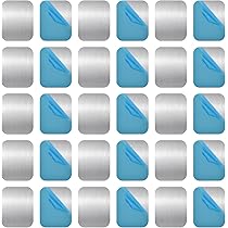 Lot De 30 Plaquettes Métalliques Autocollantes Ultra Fines - Pour Support Magnétique Voiture Téléphone