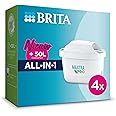 BRITA MAXTRA PRO All-In-1 Tap Water Filter Cartridge Pack of 4|Taste purer water¹ with the original refill for BRITA-reduced² jugs micro-impurities such as some PFAS, chlorine, scale