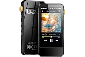 Lecteur MP3 Bluetooth HiFi WALKER H20 Pro, Lecteur MP3 Portable Lecteur de Musique avec écran Tactile de 3,2", DAP Portable avec DSD256, Bluetooth Hi-Res 5.1 aptX/LDAC, Sorties 3,5mm + 4,4mm Bal