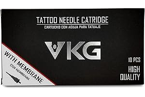 VIKING-INK B&W VGK USA 7 ROUND LINER 0.30mm x10u Cartucce sterili e monouso per tatuaggi