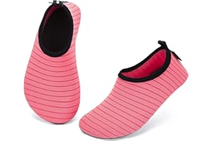 SAGUARO Enfant Chaussures Aquatiques Fille Garçon Chaussons de Plongée Chaussettes d'eau pour Sports Nautiques Piscine et Plage Natation Surf Voile Mer Rivière