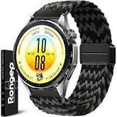 Rongep [&Ouml;rg&uuml; Loop] Huawei ile Uyumlu 22mm Kordon GT7/GT7 Pro/GT6/6 Pro/Runner 2/GT5/5 Pro/GT4/GT3 46mm i&ccedil;in Manyetik Toka GT7