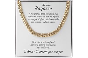Bramart Collana Uomo Marito Fidanzato Ragazzo sei speciale Ti amo tanto - Idee Regali per lui per Natale anniversario - Cofanetto con DEDICA incluso