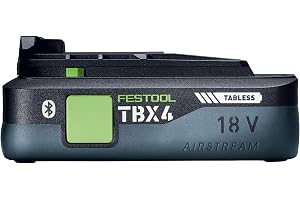 Festool BP 18 TBX 4 C-ASI litiumjonbatteri 18 V 4,0 Ah - Tabless-teknik, Bluetooth, snabbladdning, 600 g