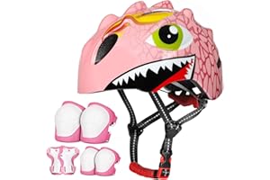 ‎VICTGOAL VICTGOAL Fahrradhelm Kinder zu Radsport Niedliche Cartoon 3D Gestaltet Kinderhelm für Fahrrad Skateboard Rollschuh für Jungen und Mädchen Verstellbare Größe