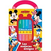 DISNEY: MICKEY Y SUS AMIGOS - LOS MEJORES AMIGOS - MI PRIMERA BIBLIOTECA - 12 LIBROS DE CARTON - PI KIDS (M1L)