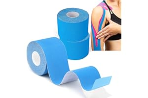 Grunda Kinesiotapes - 3 Kinesiologie Tape Rollen (5cm x 5m) Kinesiotape - Profi Physio Tape und Sporttape - wasserfeste & Hautfreundliche Sport Tapes für Muskelunterstützung, Knieschmerzen
