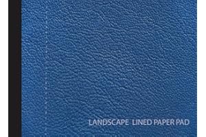 Landscape Lined Paper Pad: Horizontal Ruled Notebook for Laboratory Writing, Research & Record Keeping