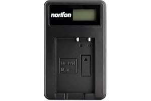 NORIFON NB-7L LCD USB Caricatore per Canon PowerShot G10, PowerShot G11, PowerShot G12, PowerShot SX30 IS Fotocamera e Altro