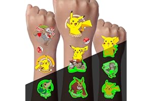 ‎YICOONUO Cartoon Tattoo Kinder,12 Sheets Tattoo Stickers,6 Sheets Luminous Tattoo Stickers+ 6 Sheets Skin-Friendly Children's Tattoos