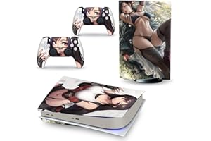 FXCON pour PS5 Skin Disc Edition Anime Console Et Contrôleur Vinyl Cover Skins Wraps pour PS 5 Disc Version 11468 sans Bulle
