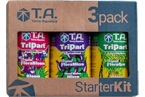 Ghe Pack de Culture Indoor | 3x0,5L | Terra AQUATICA Tripart® Hard Water FloraSeries StarterKit | Grow/Bloom | Fabriqué en France | Riche en minéraux | Hydroponie | AUXINE - Jardinerie Alternative®