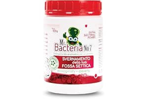 MR.BACTERIA Mr. Bacteria No.7 Detergente bio-Enzimatico per Un Perfetto svernamento della Tua Fossa settica 500 g - 1 Pezzo