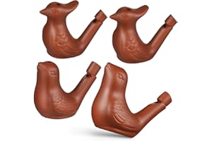 Vaguelly Keramik Vogelpfeife Mit Wasser Für Realistischen Vogelruf Tragbare Wasservogel Pfeife Mit Lanyard Ideal Für Vogelbeobachtung Und Outdoor-Aktivitäten 7X5.5X3.3Cm