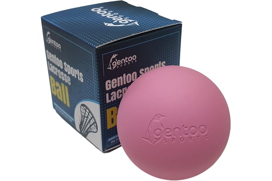 Gentoo Sports Lacrosse Ball - for Massage, Physiotherapy, and Match Play (Pink)
