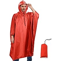 Sensong Regenponcho, uniseks regenjas voor dames, waterdicht met