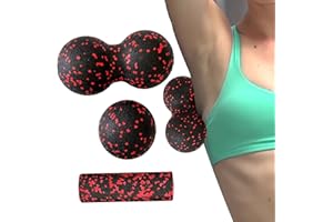 Foam Roller Kit Fitness,Yiyifor Pallina Massaggio Set,Mini Foam Roller,Pallina Massaggio Muscolare,Per Dolore Alla Schiena e Tensioni Muscolari Automassaggio,Fitness,Yoga,Fisioterapia
