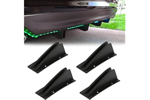 DREAMIZER Spoiler posteriori per auto, 4PCS Diffuser per spoiler per paraurti posteriore universale, Decorazione protettore a pinna nera spoiler, addominali labbro di splitter per paraurti posteriore