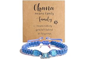 AVRUYPI gadget compleanno bambini bracciale bambina Braccialetto con personaggio dei cartoni animati e corda intrecciata blu reale per bambine, regalo di compleanno