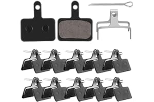 QUACOWW 10 Pairs Bicycle Brake Pads Disc Brake Pads Bike Brake Pads Set for Shimano TRP Tektro and Replacement Other Same Design Bicycle Disc Brake Pads(30mmx20mm)