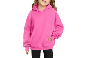 Arshiner Niña Sudaderas con Capucha Cálido de Felpa Niños Sudadera de Manga Larga Invierno y Bolsillo Hoodie para Niñas 6-16 años