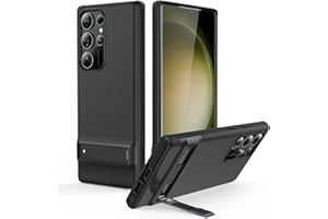 ESR Etui do Samsung S23 Ultra, 3 tryby stojaka do S23 Ultra, ochrona przed upadkiem, obsługuje bezprzewodowe ładowanie, podpórka do Samsung Galaxy S23 Ultra, czarna