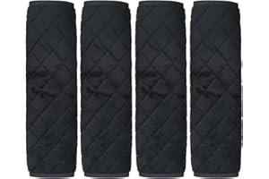 MEMOFYND Juego de 4 almohadillas universales para cinturón de seguridad para cinturón de seguridad, para adultos, niños y adultos