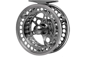 ‎GOTURE Goture Fliegenfischerrolle 3/4 5/6 7/8 9/10 Angelrollen, Fliegenfischen Rollen wasserdicht,Große Bohrung Druckguss Fliegenrolle 2 + 1BB Aluminiumlegierung Pre-Loaded Forellen Fliegenrollen