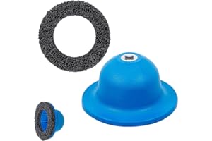 TWSOUL Ponceuse de moyeu de roue pour changement de pneus et nettoyage des jantes - Disque abrasif grossier 90-150 mm - Carbure de silicium - Clé à chocs 1/2" - Entraînement carré - Modèle en