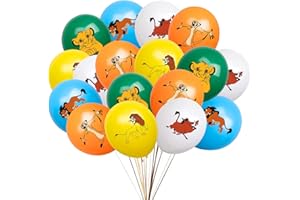 TMXKDSJ Ballons The Lion King, 30 Ballons en Latex, Pour Fête D'anniversaire Enfant, Baby Shower, Diplôme, Noël, Fête à Thème The Lion King, Non Toxique et Inoffensif, Sûr et Durable