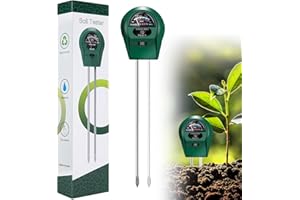 LEEELYAN Misuratore Umidità Terreno,Misuratore PH Terreno,Igrometro per Piante,3 in 1 Tester per Misuratore di Umidità/Luce/PH dell'acidità delle Piante, Misuratore del Suolo, Non Sono Necessarie Batterie