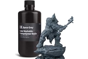 ELEGOO Ulepszona Żywica Zmywalna Wodą 8K 405nm LCD Utwardzana Promieniami UV Żywica Fotopolimerowa Najlepsza do Drukarki 3D LCD Serii Saturn 8K 1000g Kosmiczna Szarość