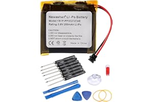 NEWASHAN Batterie AHB332824HPS Compatible avec Tomtom Adventurer Golfer 2 Runner 1 2 3 Spark 1 2 3 Cardio GPS Music Sport Montre Fitness Bracelet Smartwatch Li-ION Li-po Accu Pile 3,8V 280mAh + Outil