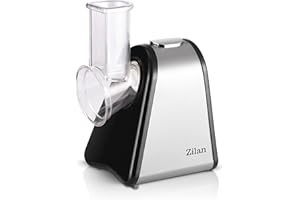 ZILAN Z ŞEKIL Zilan, affettaverdure elettrico, 4 in 1 grattugia, affettatrice, pelatrice, tritatutto 200W per verdure, frutta