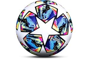 LDLXDR Ballons Match Football- Ballon d'entraînement Toutes Les Tailles 5 4 Match Officiel Adultes Junior Football Futsal